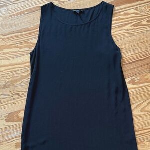 Eileen Fisher black tunic 100% silk size small